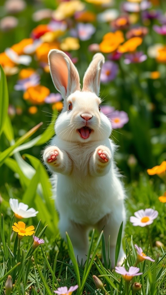 Kelinci dan Bayangannya yang Ganteng