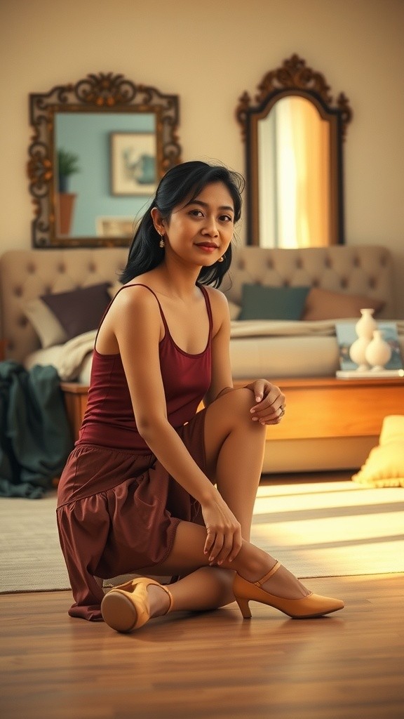 Priya's Joyful Rooftop Dance in Vibrant Fashion!