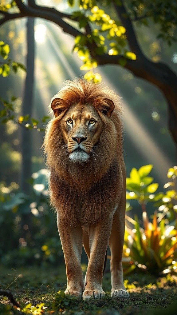 أسد الغابة والأرنب الصغير