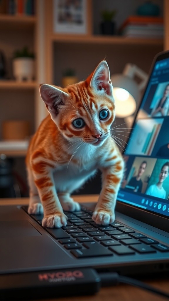 Kucing Jenius: Rahasia Si Laptop Hangat