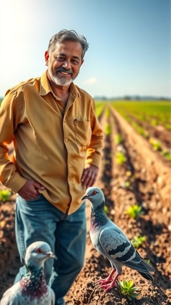 किसान और कबूतर की मजेदार बातचीत