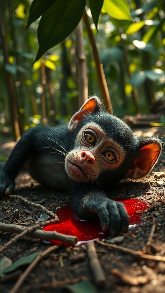 A Mother's Last Embrace: Protecting Her Baby Amidst Chaos