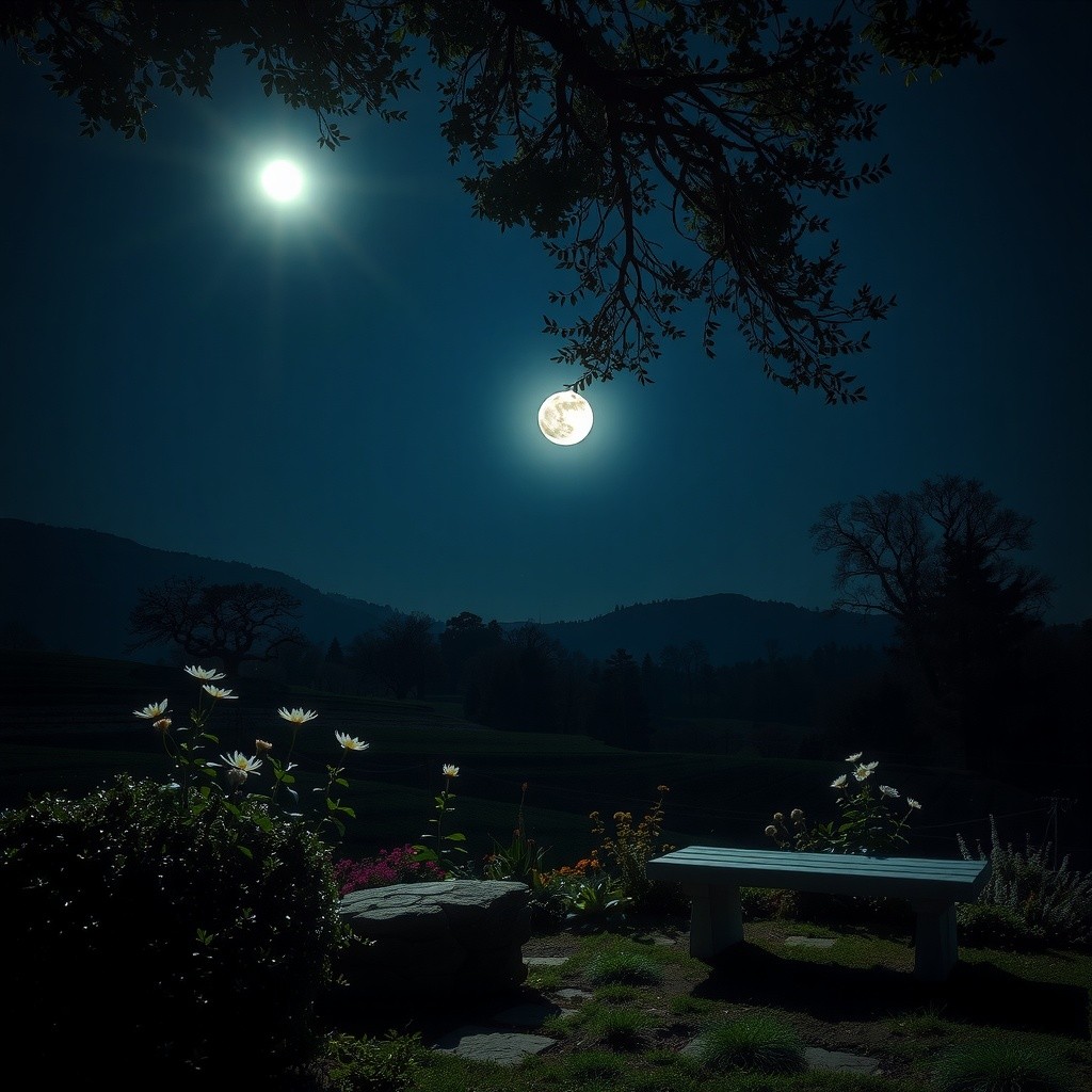 Elara's Moonlit Garden of Love