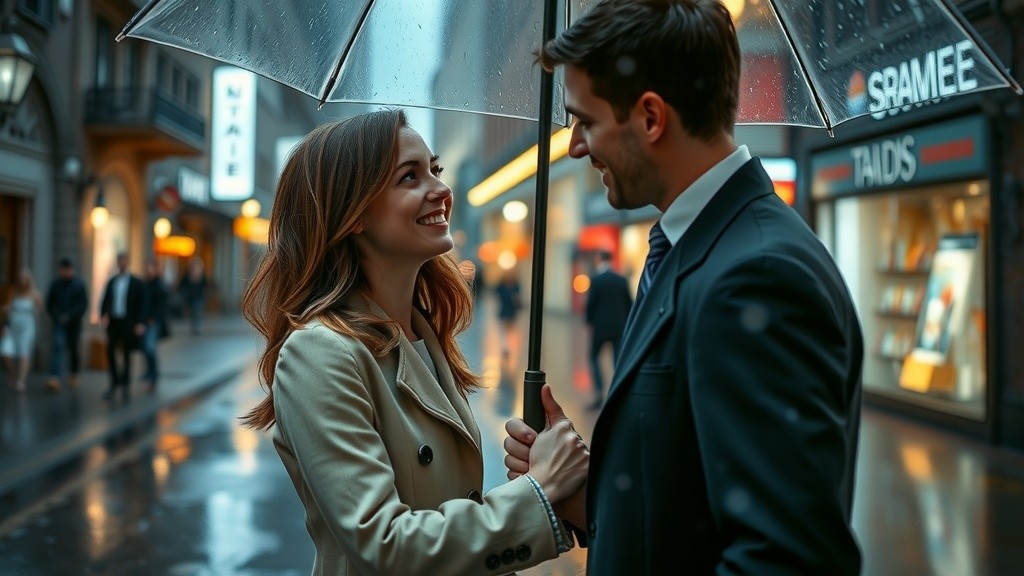 Love in the Rain: A Rooftop Confession