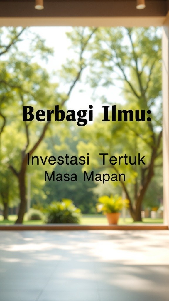 Berbagi Ilmu: Kunci untuk Menerangi Masa Depan