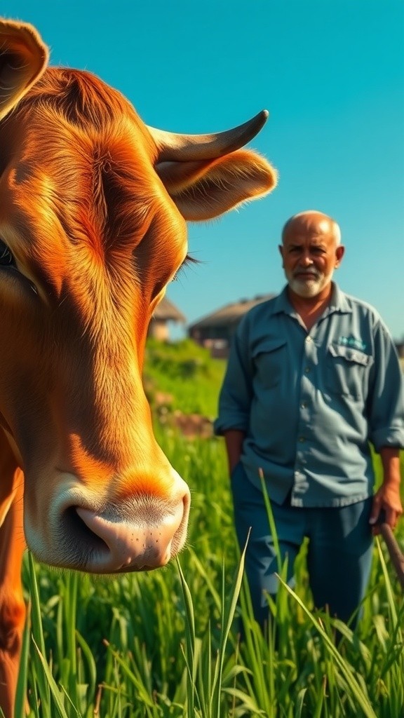 गाय और किसान की सच्ची दोस्ती