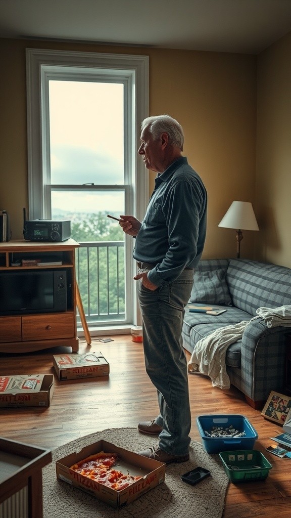 A Man's Struggle with Smoking Addiction and Illness