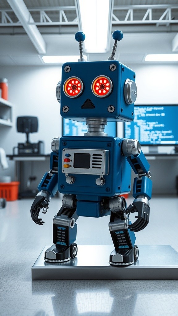 Python Explained by a Lip-Syncing Robot with Hand Gestures