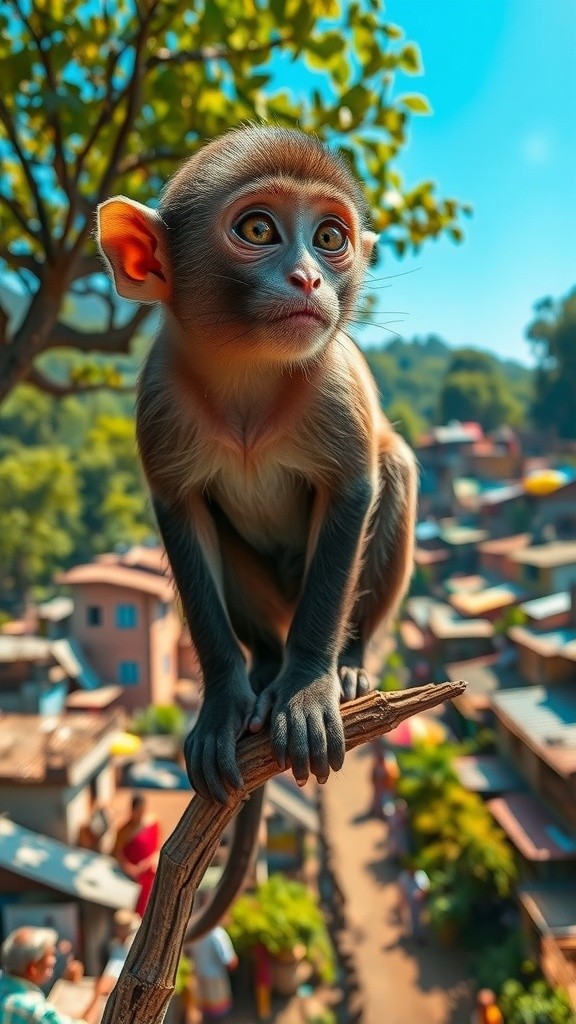 बिहारी बंदर राम मंदिर की ओर