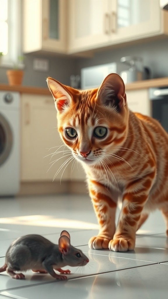 शेरनी बिल्ली का शिकार!