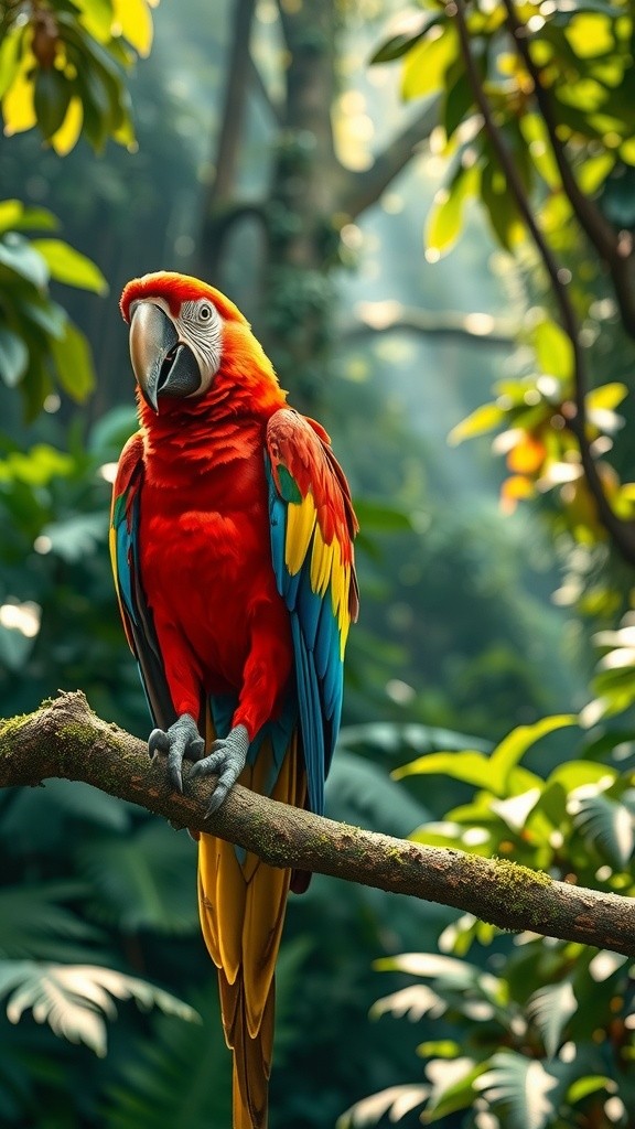 The Colorful Tale of Polly the Parrot