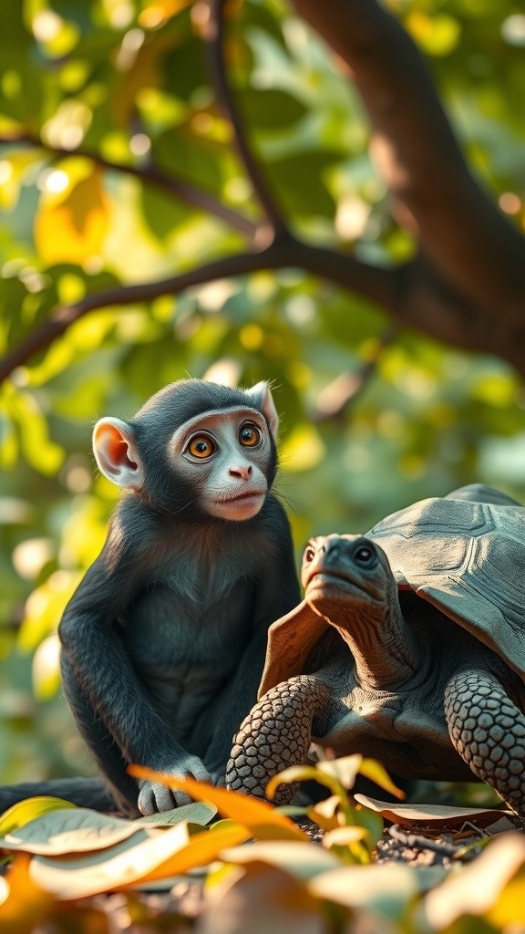 The Deal Between Tortoise and Monkey