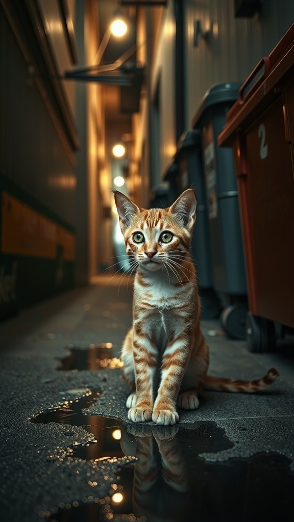 Kucing Jalanan yang Sedih