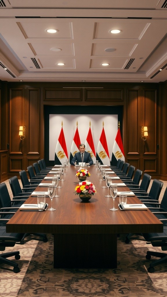 أحدث التطورات في مصر: محادثات السلام، انكماش اقتصادي، وإعادة افتتاح معالم ثقافية