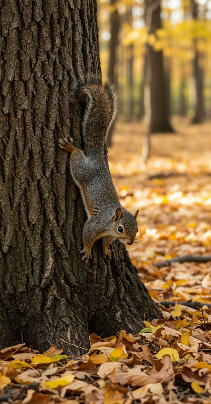Acorn's Autumn Quest: The Perfect Hideaway!