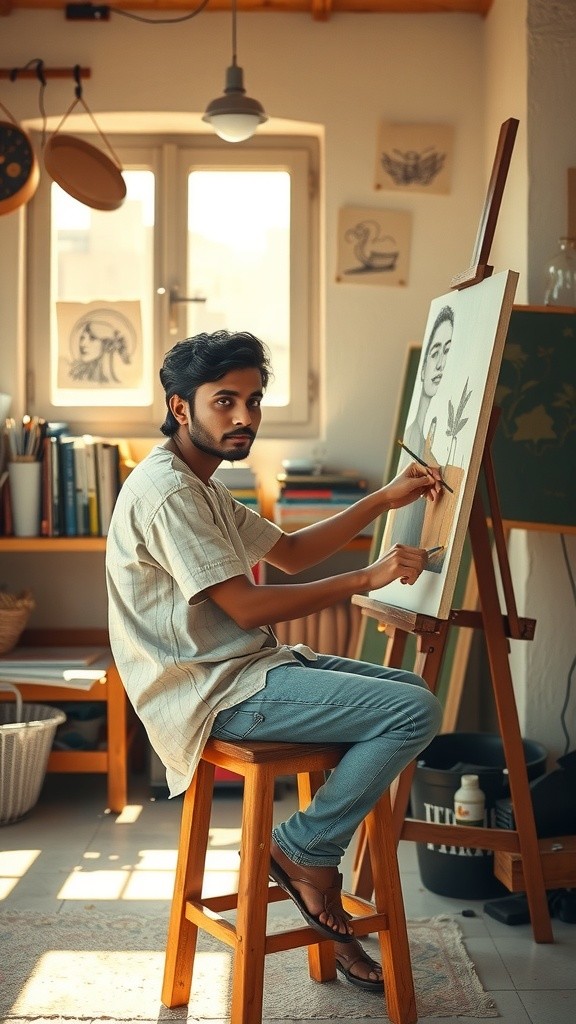 महानता की यात्रा: राहुल की पेंटिंग का संघर्ष