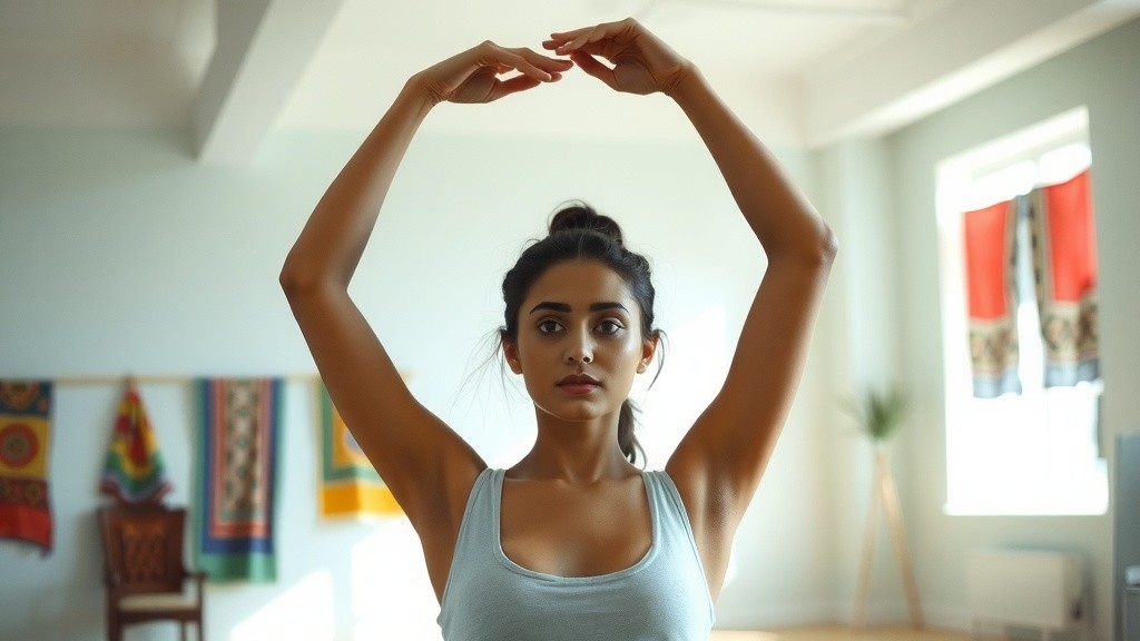 Pakistani Girl Dancing in a Room