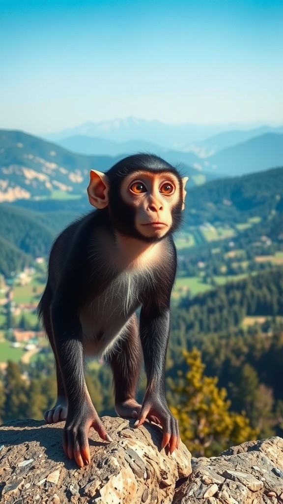 बंदर का कश्मीर दौरा परिवार के साथ