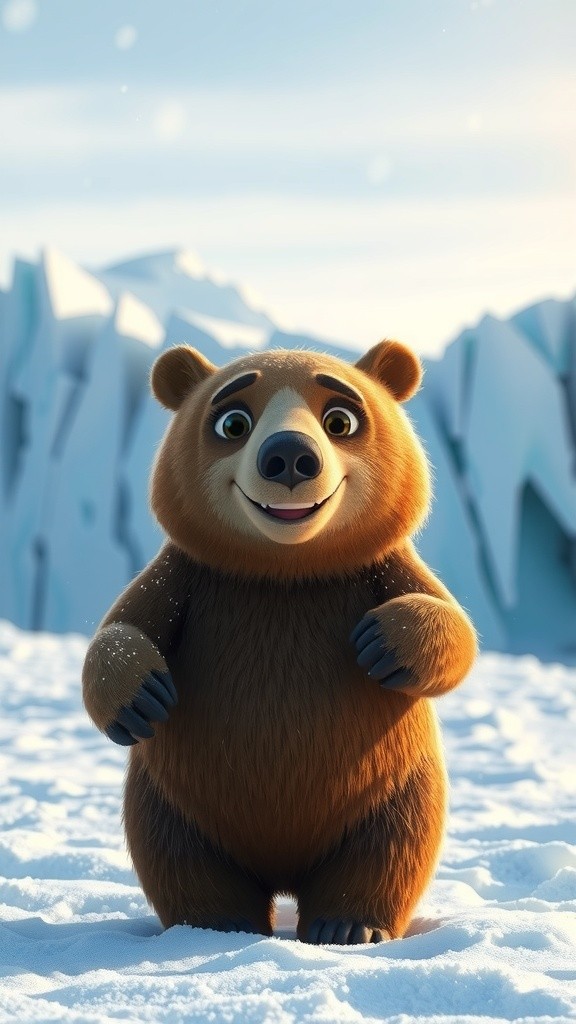 Brenad Sang Beruang Lucu di Kutub Utara