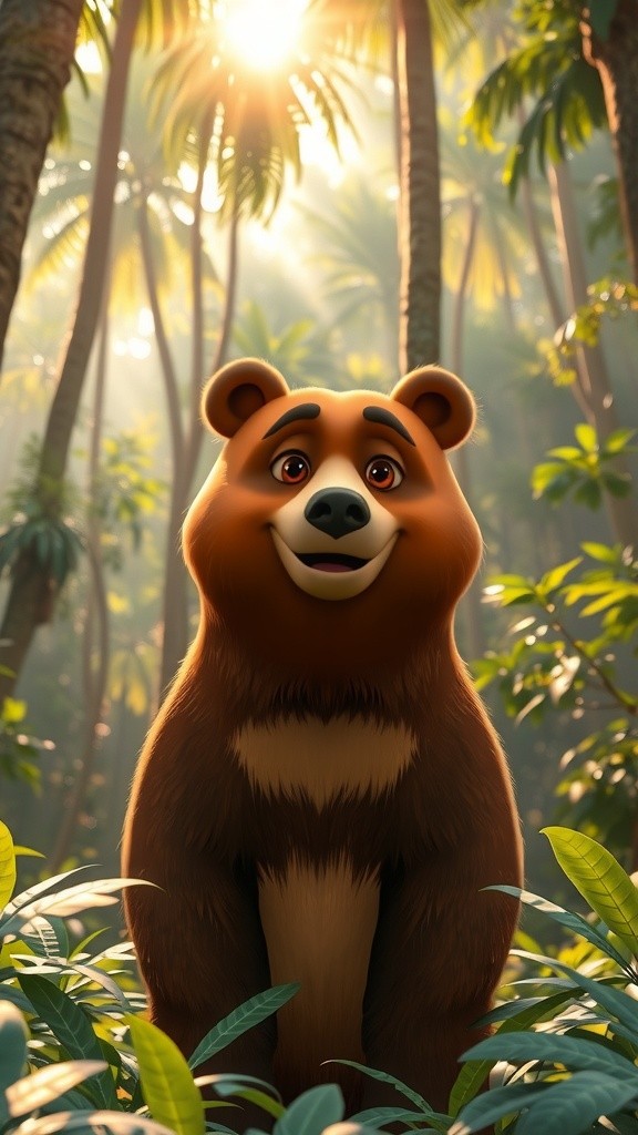 Petualangan Budi Si Beruang Kecil di Lembah Bunga Matahari