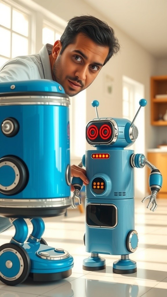 Robot Pembersih yang Cerdas dan Santai