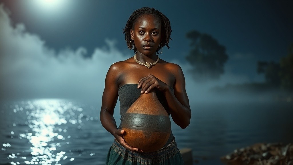 Amina's Confrontation with the River Spirit