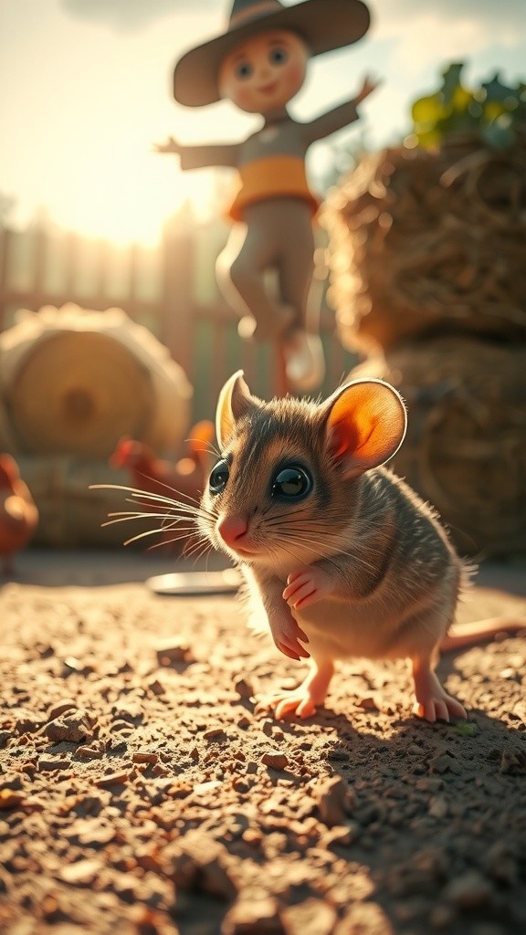 The Greedy Mouse and the Corn Basket