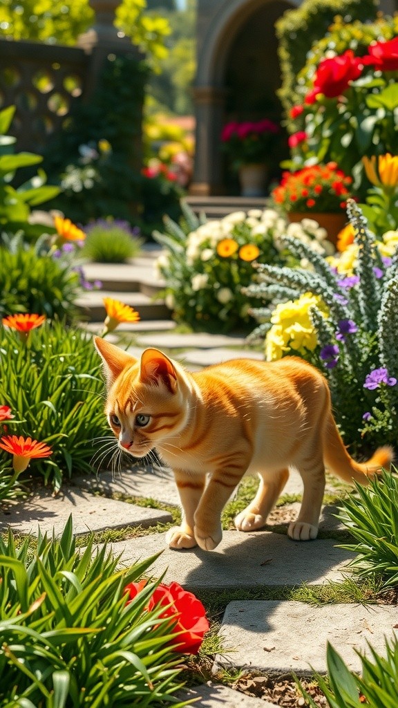 Luna's Butterfly Chase in the Garden
