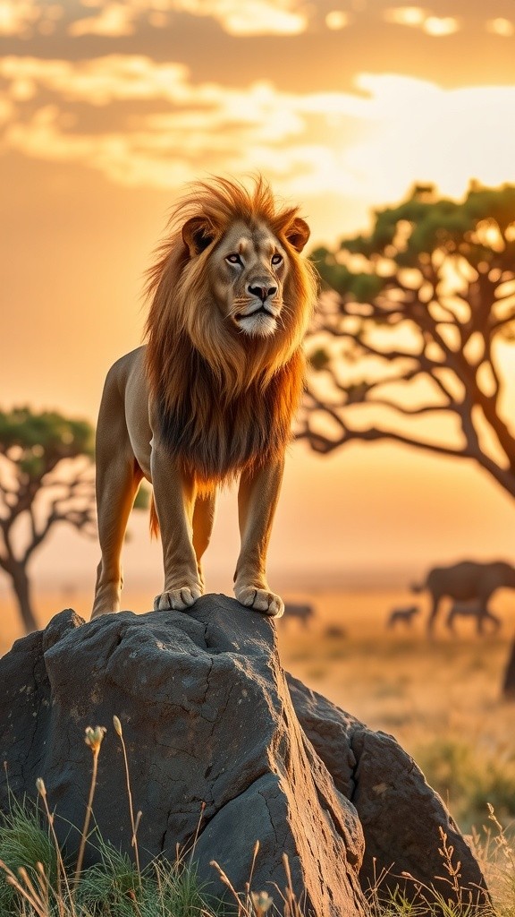 The King of the Savannah: Leo's Daily Journey