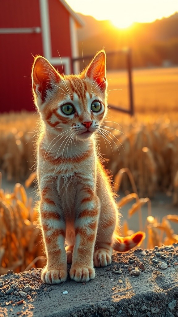 Cat's Daily Adventures: Farming and Field Exploration