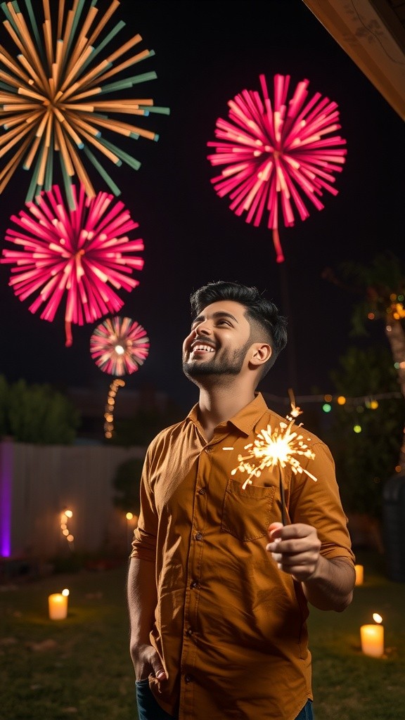 रोहन की दिवाली: सुरक्षा और मजा!