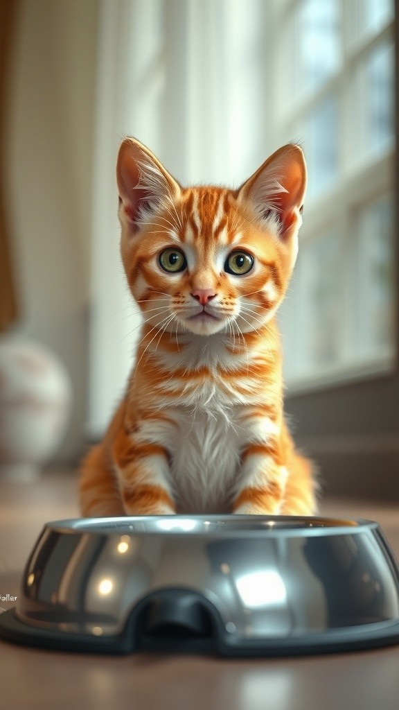 Pertarungan Lucu Anak Kucing dengan Mangkuk Makanan!