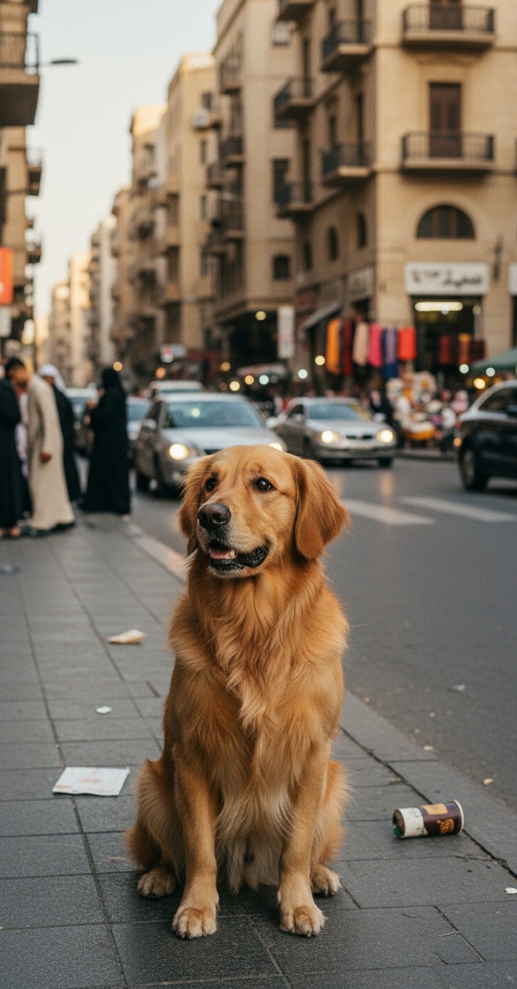 Sadak par khana mangta kutta ka video