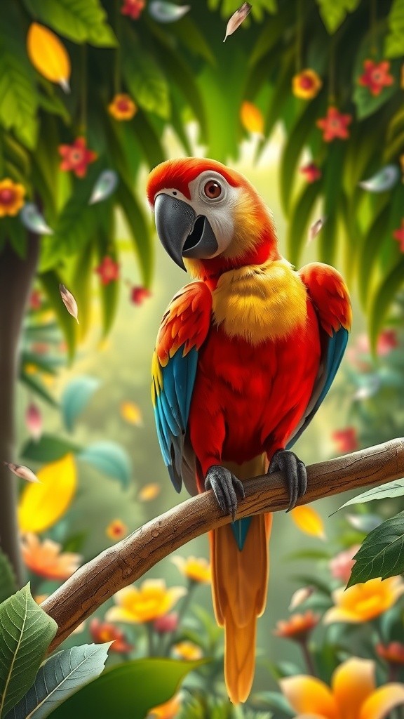 The Talking Parrot: A Feathered Comedian
