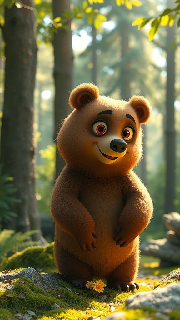 The Bear Stuck in a Tree