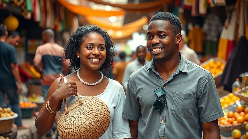 Chinedu and Nkem: A Market Day Adventure