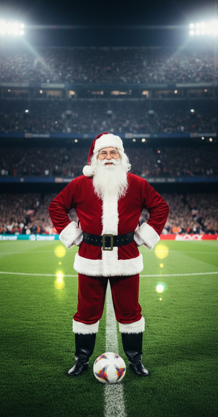 Santa Claus vs. Abraham Lincoln: A Surreal Football Showdown