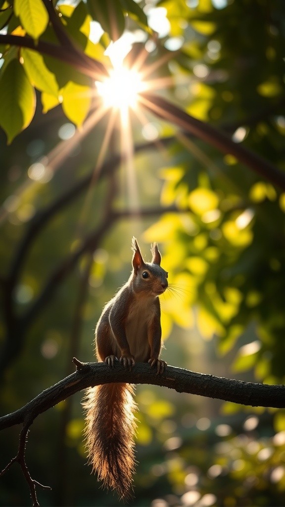 गिलहरी की हिम्मत और सूरज की किरण