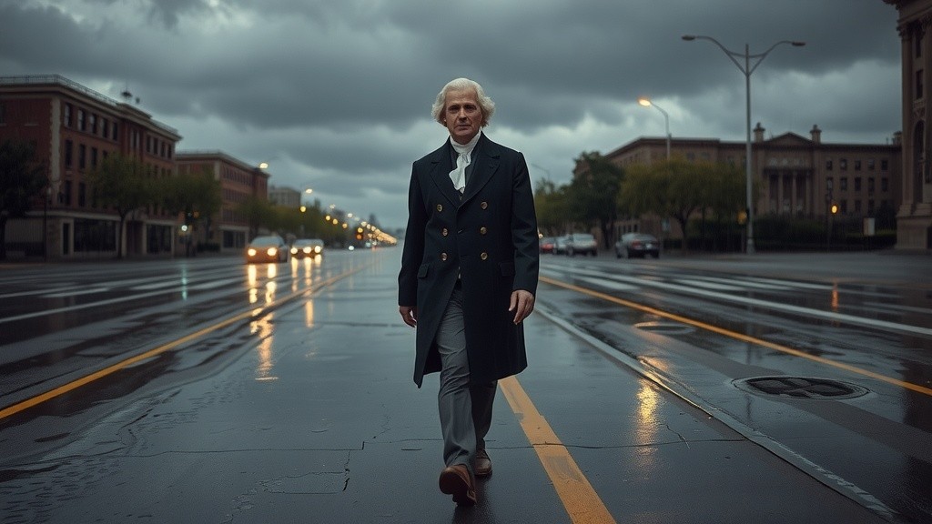Stormy Reflections: A Moment of Resolve
