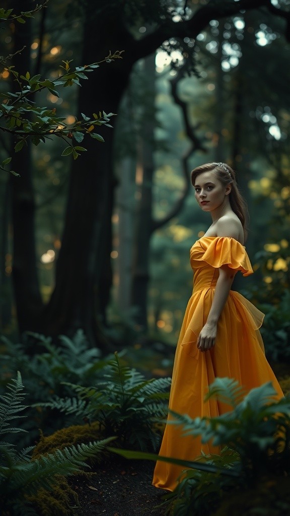 Girl Fights and Defeats Tiger in Dark Forest