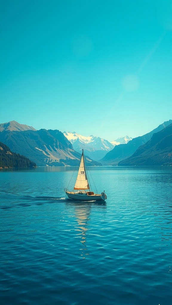 The Little Boat on the Shiny Lake