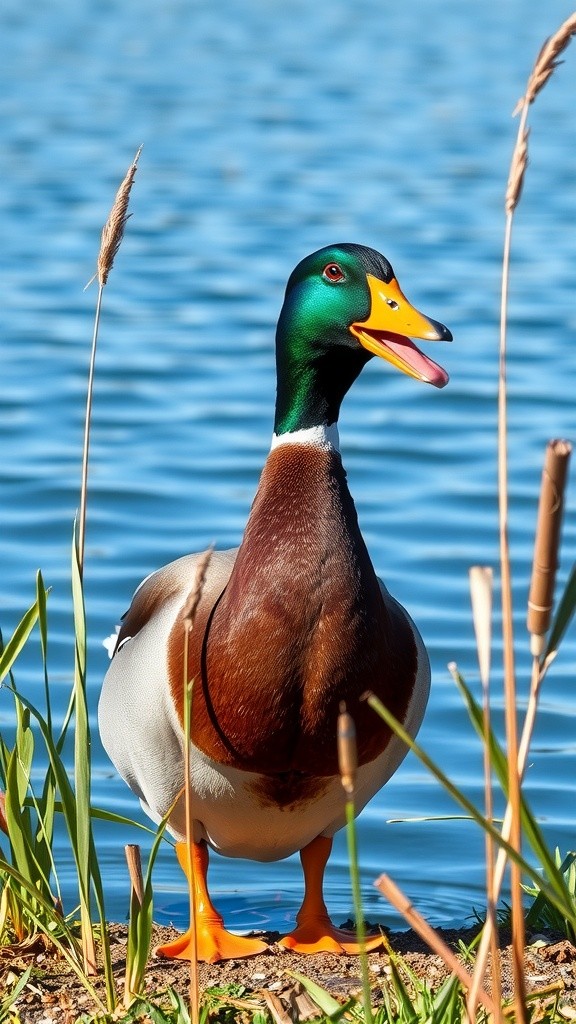 The Kind Cat and the Stuck Duck