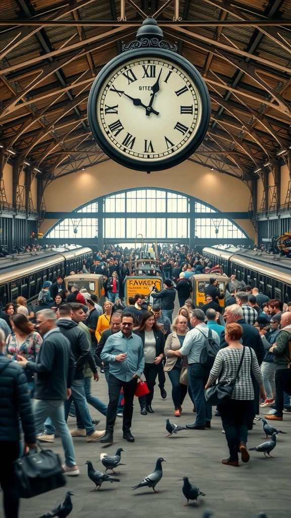 Bird Plants Mango Tree at Railway Station