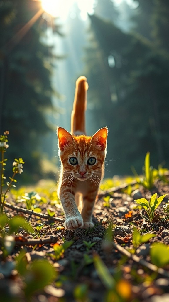 Lost in the Misty Forest: A Cat's Plea for Help