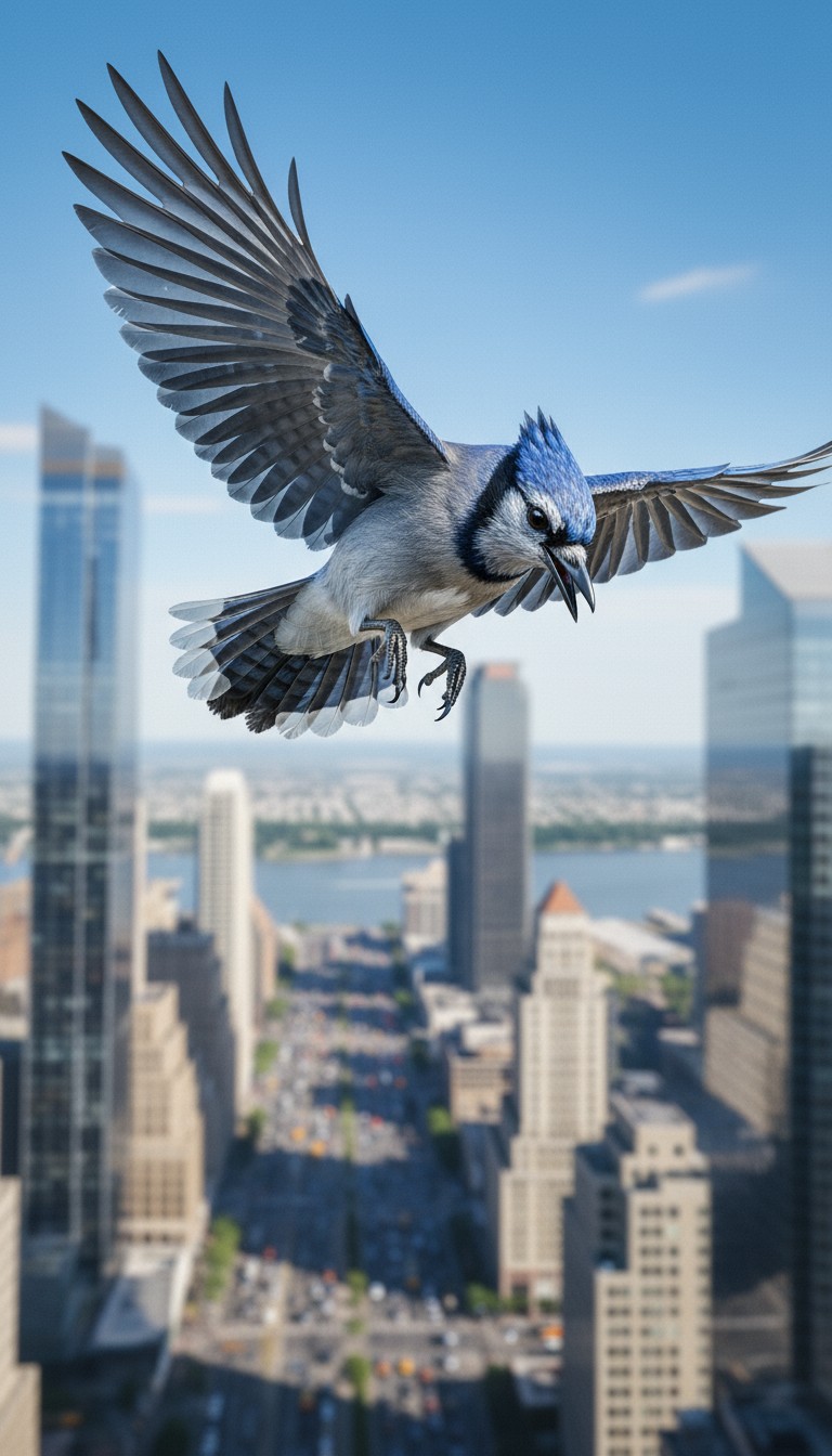 Nature's Balance: Bird vs. Power Line