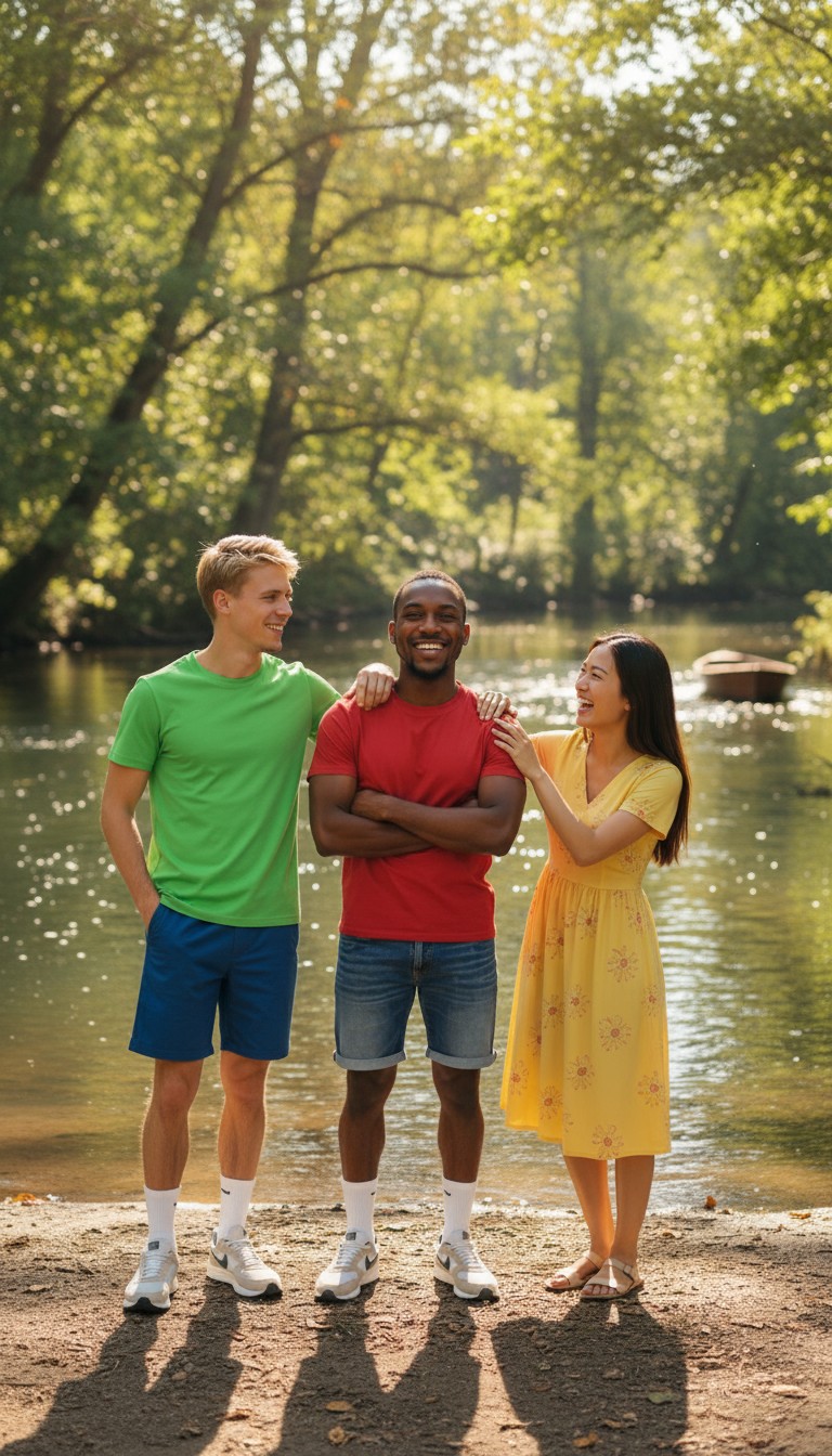 United in Love by the Riverside