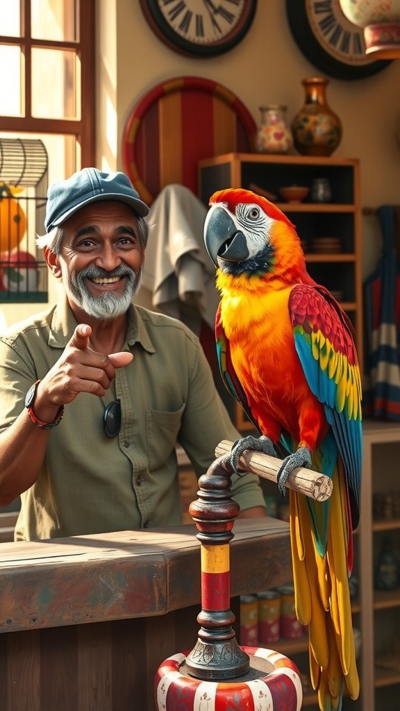 بولتا ہوا طوطا اور چائے کا حکم