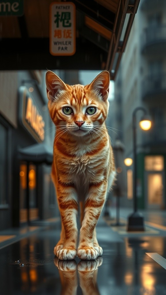 A Rainy Encounter: Mimi and Leo