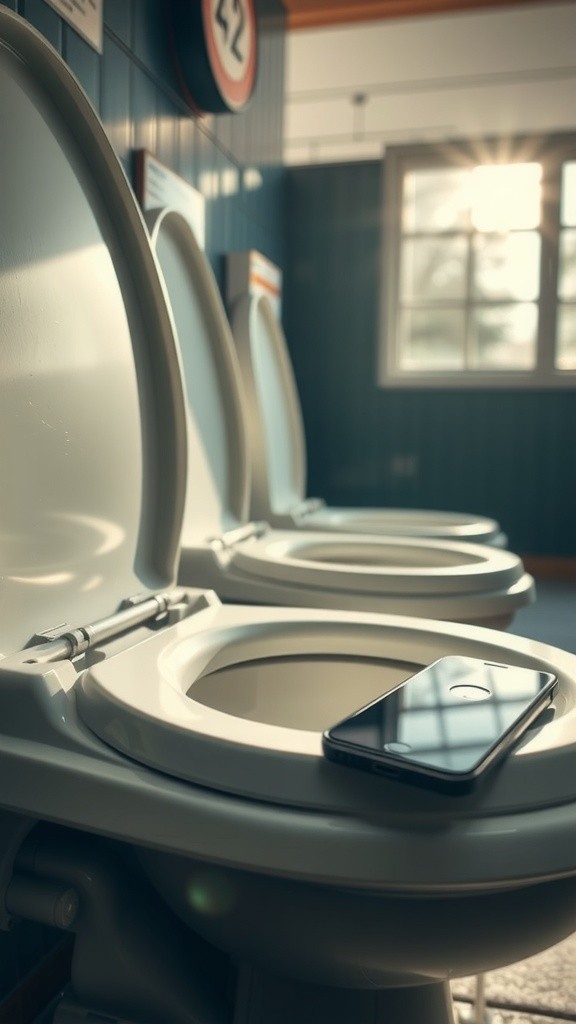 Misteri Ponsel Terjatuh di Lubang Toilet!