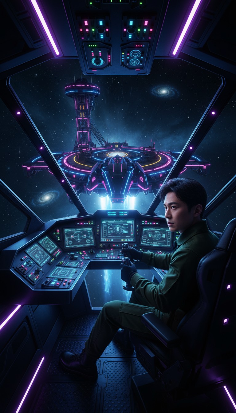 Galactic Pursuits: A Family Bond in Space